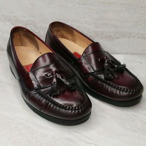 COLE HAAN City Smooth Leather Tassle Loafers, 9.5D